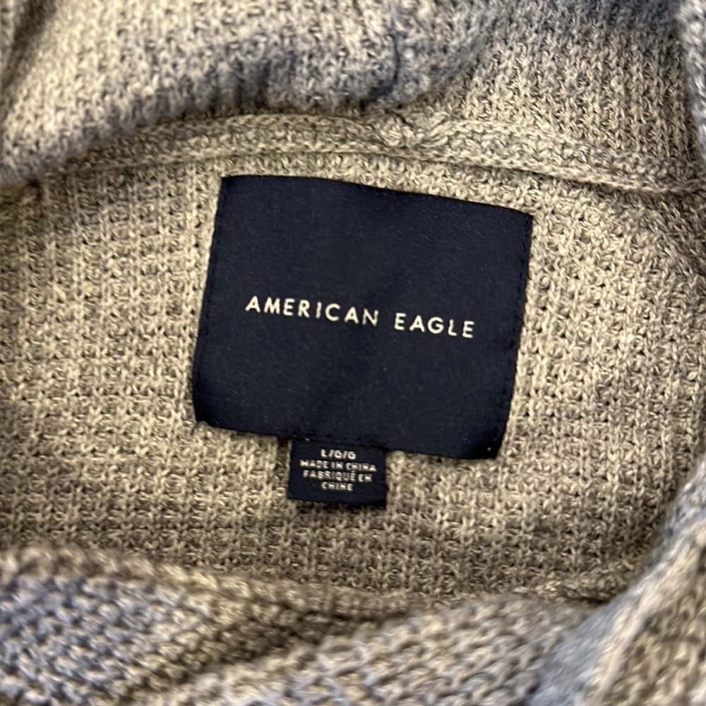 American Eagle Pullover Hooded Drawstring Sweater… - image 2